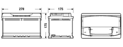 Akumulátor EXIDE PREMIUM P+ 72AH/720A