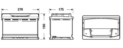 Akumulátor EXIDE PREMIUM P+ 77AH/760A