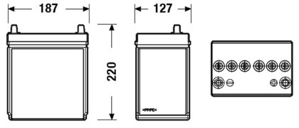 Akumulátor EXIDE EXCELL P+ 35AH/240A