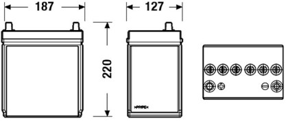 Akumulátor EXIDE EXCELL L+ 35AH/240A