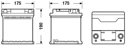 Akumulátor EXIDE EXCELL P+ 44AH/400A