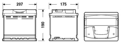 Akumulátor EXIDE EXCELL P+ 50AH/450A