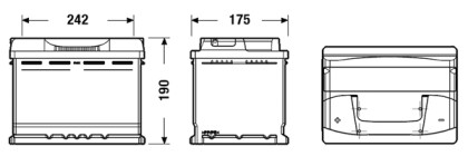 Akumulátor EXIDE EXCELL L+ 62AH/540A