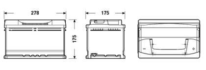 Akumulátor EXIDE EXCELL P+ 71AH/670A