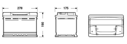 Akumulátor EXIDE EXCELL L+ 74AH/680A