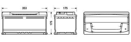 Akumulátor EXIDE EXCELL P+ 85AH/760A