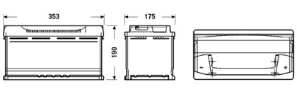 Akumulátor EXIDE EXCELL P+ 95AH/800A