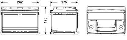 Akumulátor EXIDE CLASSIC P+ 54AH/500A