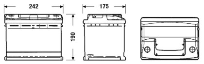 Akumulátor EXIDE CLASSIC P+ 55AH/460