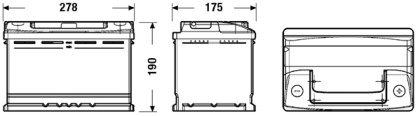 Akumulátor EXIDE CLASSIC P+ 70AH/640A