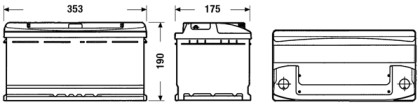 Akumulátor EXIDE CLASSIC P+ 90AH/720