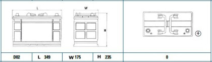 Akumulátor EXIDE PROFES. P+ 110AH/750A