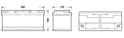 Akumulátor EXIDE 106AH 950A AGM