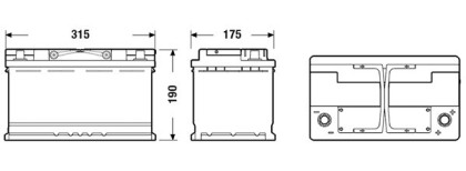 Akumulátor EXIDE 80AH 800A AGM