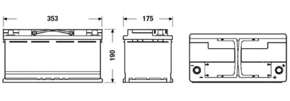 Akumulátor EXIDE 95AH 850A START STOP