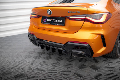 Zadní difuzor BMW M440i G22 / G23 / G22 Facelift / G23 Facelift černý lesklý plast