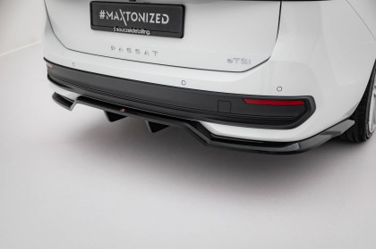 Spoiler zadního nárazniku Volkswagen Passat B9 černý lesklý plast