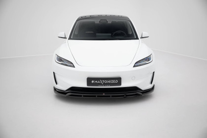 Spojler pod nárazník lipa V.1 Tesla Model 3 Performance Mk1 Facelift černý lesklý plast