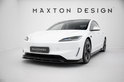 Spojler pod nárazník lipa V.1 Tesla Model 3 Performance Mk1 Facelift černý lesklý plast