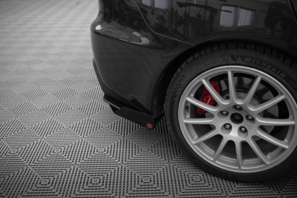 Splittery zadní boční Street Pro + flaps Mitsubishi Lancer EVO X černo červené