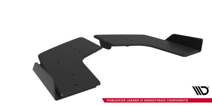 Splittery zadní boční Street Pro + flaps Mitsubishi Lancer EVO X černo červené