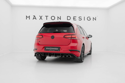 Spoiler zadního nárazniku Volkswagen Golf R Hatchback R Mk7 Facelift černý lesklý plast