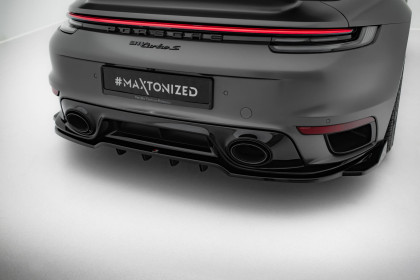 Spoiler zadního nárazniku Porsche 911 Turbo S Sport Package 992 černý lesklý plast