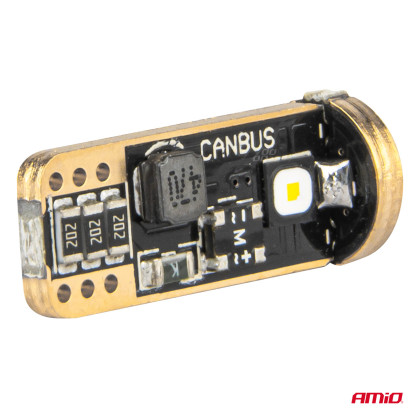 LED žárovky CANBUS T10 W5W 3SMD 3838 White 12V/24V AMiO-04246