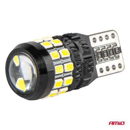 LED žárovky CANBUS T10 W5W 27SMD 2016 White 12V/24V AMIO-04258