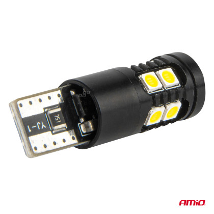 LED žárovky CANBUS T10 W5W 13SMD 3030 White 12V/24V AMiO-04259