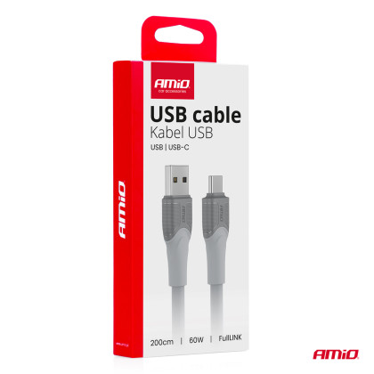 Kabel USB-A TO TYP-C 60W 200cm FullLINK model X111 AMiO-04290