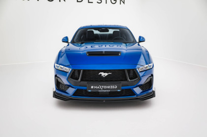 Street pro spojler pod nárazník lipa + flaps Ford Mustang GT Mk7 černo červený