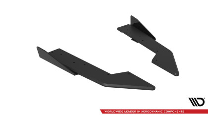 Splittery zadní boční Street Pro + flaps Ford Mustang GT Mk7 černo červené