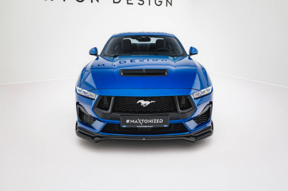 Spojler pod nárazník lipa V.1 Ford Mustang GT Mk7 černý lesklý plast