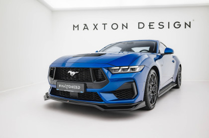 Spojler pod nárazník lipa V.1 Ford Mustang GT Mk7 černý lesklý plast