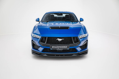 Spojler pod nárazník lipa V.2 Ford Mustang GT Mk7 černý lesklý plast