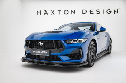 Spojler pod nárazník lipa V.2 Ford Mustang GT Mk7 černý lesklý plast