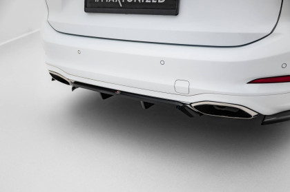 Spoiler zadního nárazniku Ford Focus Vignale Estate Mk4 černý lesklý plast