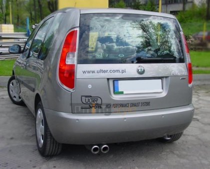 Sportovní výfuk ULTER SPORT Škoda Roomster 06-10 single 95x65mm