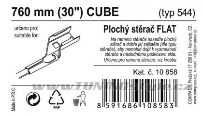 Stěrač FLAT BULK (CUBE) 30"/750mm