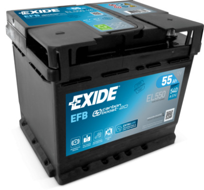 Akumulátor EXIDE 55AH 480A P+