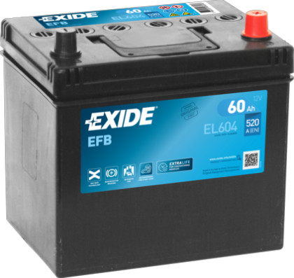 Akumulátor EXIDE 60AH 520A P+