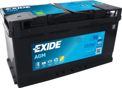 Akumulátor EXIDE 96AH 850A AGM 12V