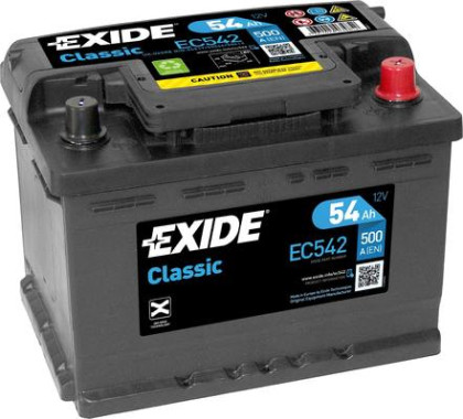 Akumulátor EXIDE CLASSIC P+ 54AH/500A