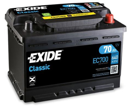 Akumulátor EXIDE CLASSIC P+ 70AH/640A