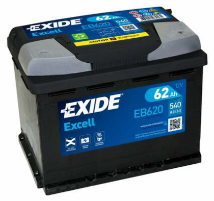 Akumulátor EXIDE EXCELL P+ 62AH/540A