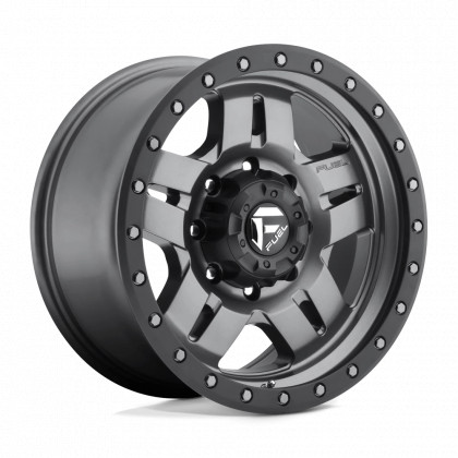 Alloy wheel D558 Anza Matte GUN Metal Black Bead Ring Fuel