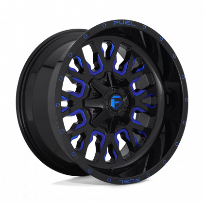 Alloy wheel D645 Stroke Gloss Black Blue Tinted Clear Fuel