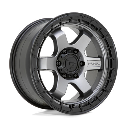 Alloy wheel D752 Block Matte Gunmetal W/ Black Ring Fuel