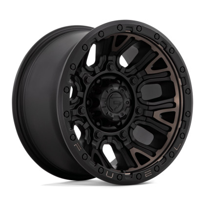 Alloy wheel D824 Traction Matte Black W/ Double Dark Tint Fuel